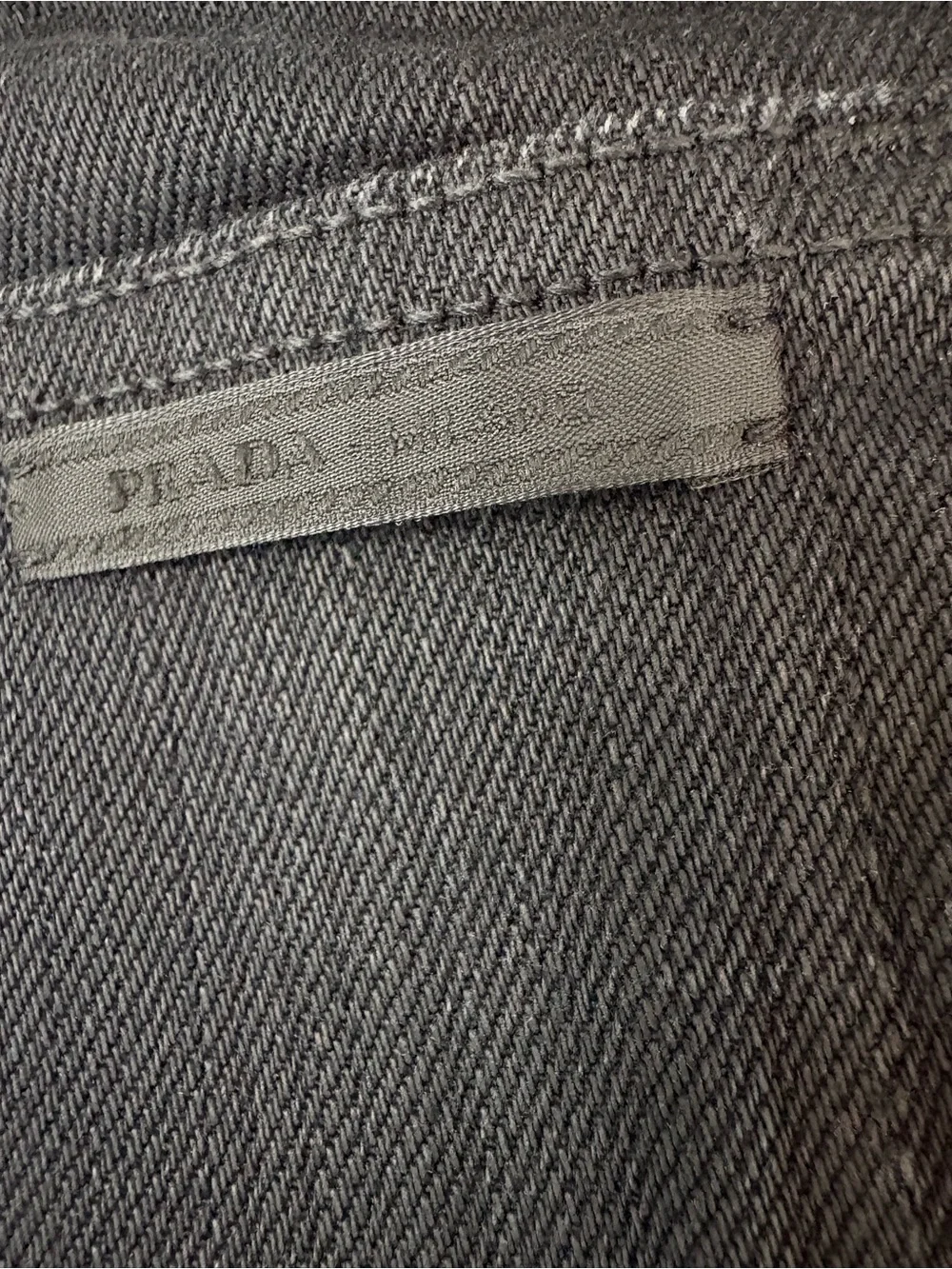 Prada Black Tight Fit Stretch Five Pocket Jeans Size 33/32
